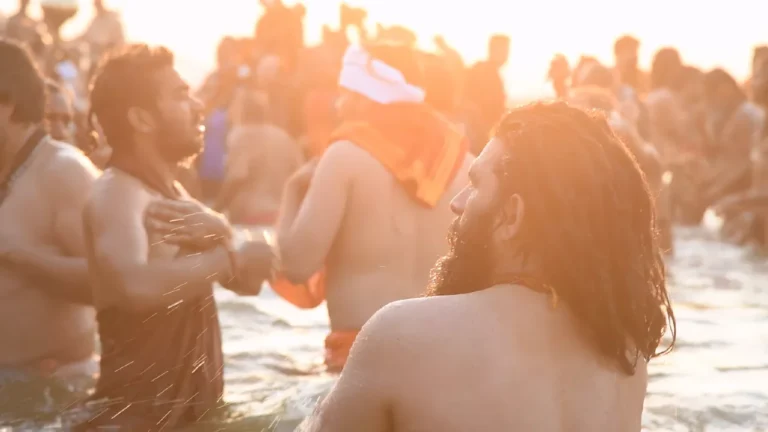 Why are Akhadas given preference in the Kumbh Mela for Holy Bath