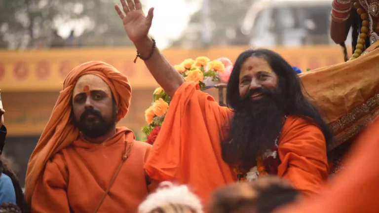Image of sadhus in Kumbh mela.