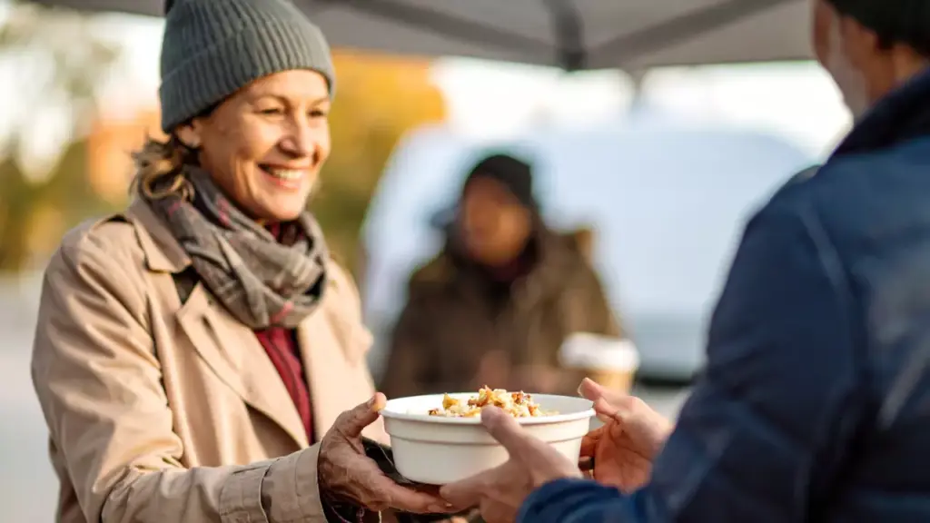 Anna Daan at Magh Mela